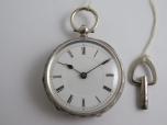 2 pl. stříbrné dámské hodinky klíčovky pr. 38,5 mm 